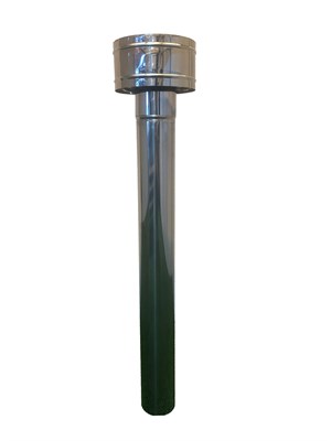 Труба 1 метр с дефлектором из Оцинковки 3294