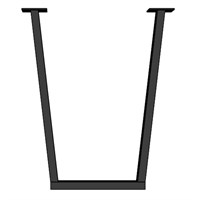 Подстолье для стола из металла 40х20 мм. Опора в стиле Лофт-Трапеция G-11 720 х 580 мм. (1 шт.)