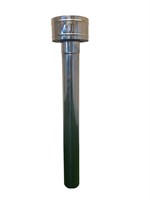 Труба 1 метр с дефлектором из Оцинковки 3294