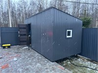 Хозблок металлический для дачи  2,4 х 5 метров 3296