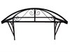 Козырек над крыльцом усиленный. Арочный 1,5 метра. Ажурный G-1 2629