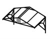 Козырек над крыльцом Домиком 1,5 метра. Классик G-4 Усиленный - фото 12054