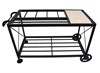 Стол для мангала передвижной на колесах. Мангальная зона - 1250 х 600 х 800 мм. 2860