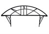 Козырек над крыльцом усиленный. Арочный 2,5 метра. Классик G-3 3213
