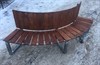 Садовая Скамейка Радиусная Полукруглая-Спинка Внутренняя большая 2197
