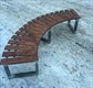 Садовая Скамейка Радиусная Полукруглая-Спинка Внутренняя большая 2197