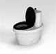 Туалет торфяной «Rostok» белый гранит - фото 7682