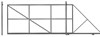 Откатные ворота Каркас Эконом 1,9 х 4 метра 2391