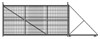 Откатные ворота с сеткой Гиттер 1,9 х 4 метра 2394