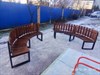 Садовая Скамейка Радиусная Полукруглая-Спинка прямая наружная большая 2196