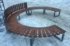 Садовая Скамейка Радиусная Полукруглая-Спинка прямая наружная большая 2196